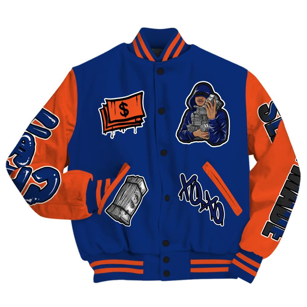 Varsity Jacket To Match Suede GS League - Selfmade Unique All Over Print