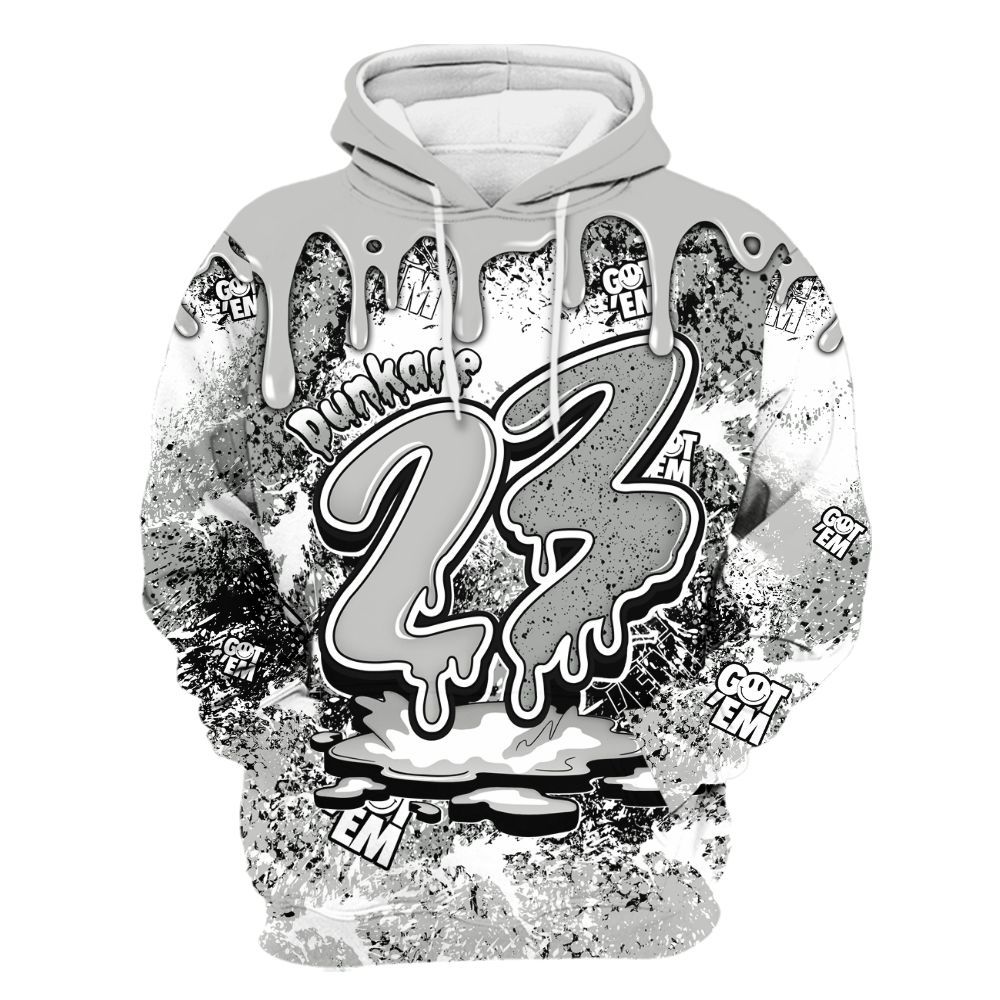 Hoodie To Match Retro White Oreo 4s - Dripping 23 Drip All Over Print