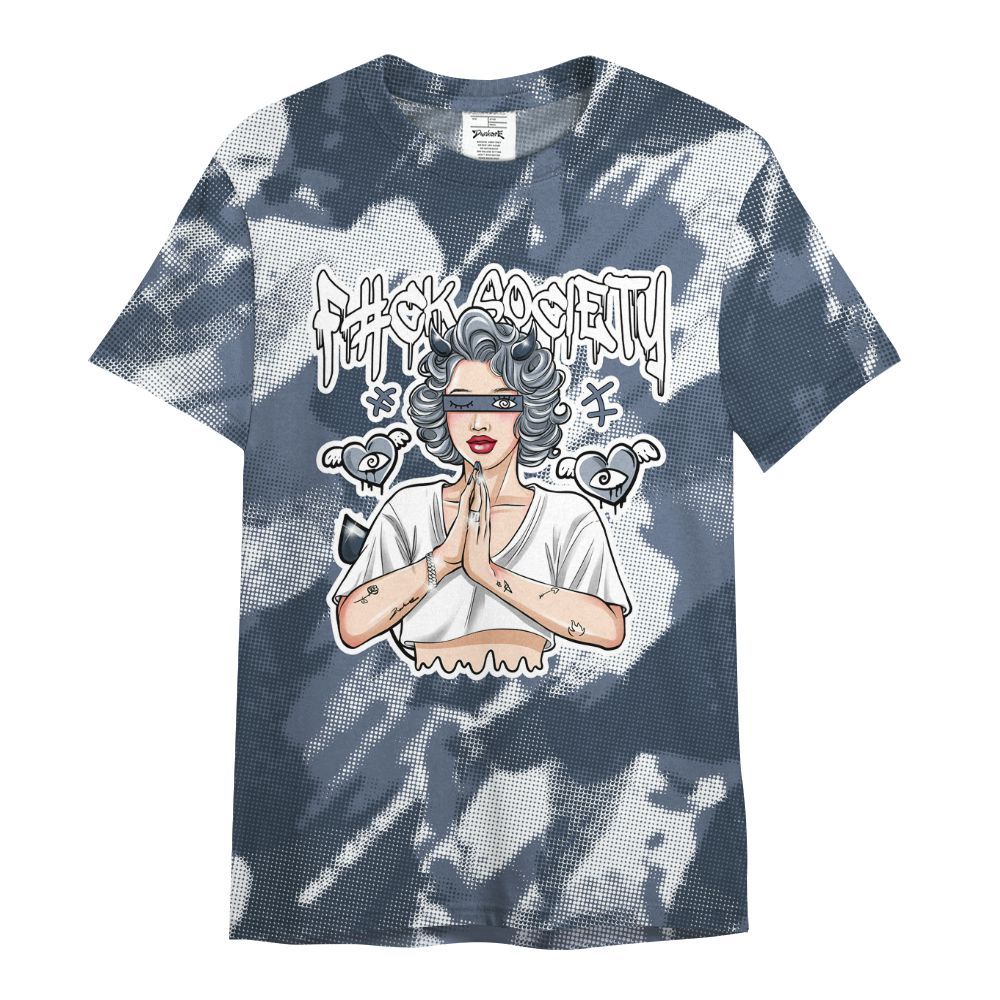 Shirt To Match Low Diffused Blue 11s - F#ck Xociety Halftone All Over Print