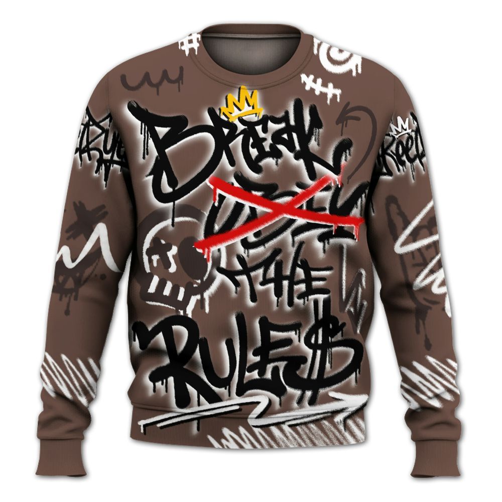 Sweatshirt To Match Air Force 1 Low Escape - Break Rules Streetwear All Over Print