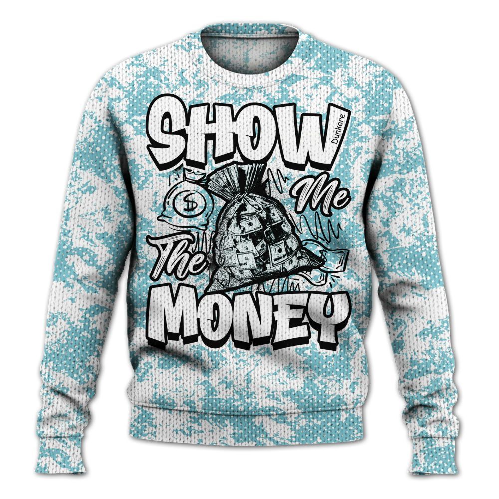 Knitted Sweater To Match Low Legend Blue 11s - Show Me The Money Retro