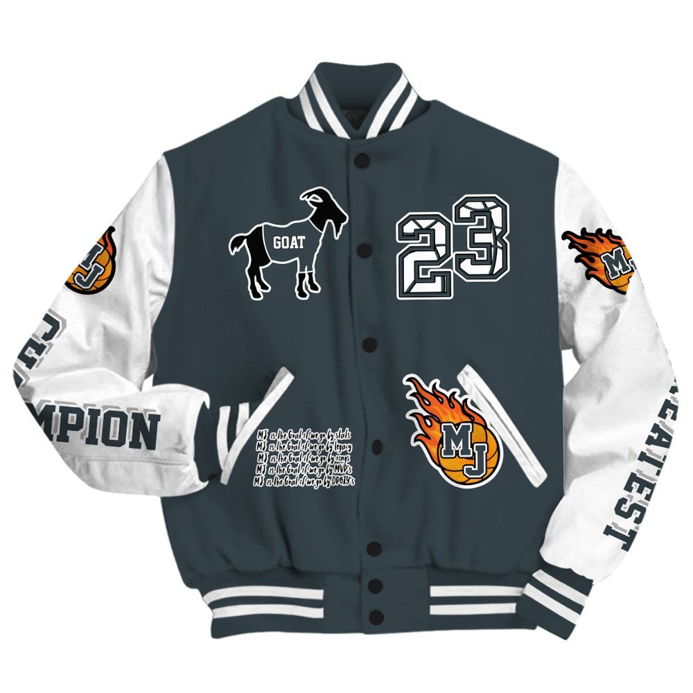 Varsity Jacket To Match Air Max Sunder Gore Tex Black - 23 G.0.A.T Jump Up Basketball All Over Print