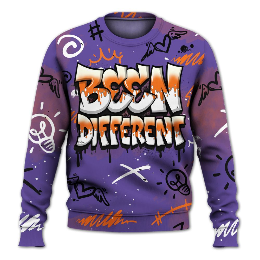 Sweatshirt To Match Air Max Waffle SP Voltage Purple - Drip Been Di2ferent All Over Print