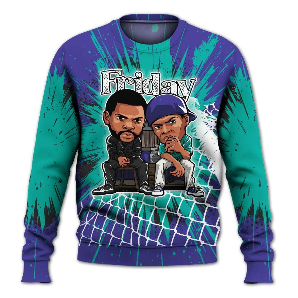 Sweatshirt To Match Retro Grape 5s - Friday Movie All Over Print