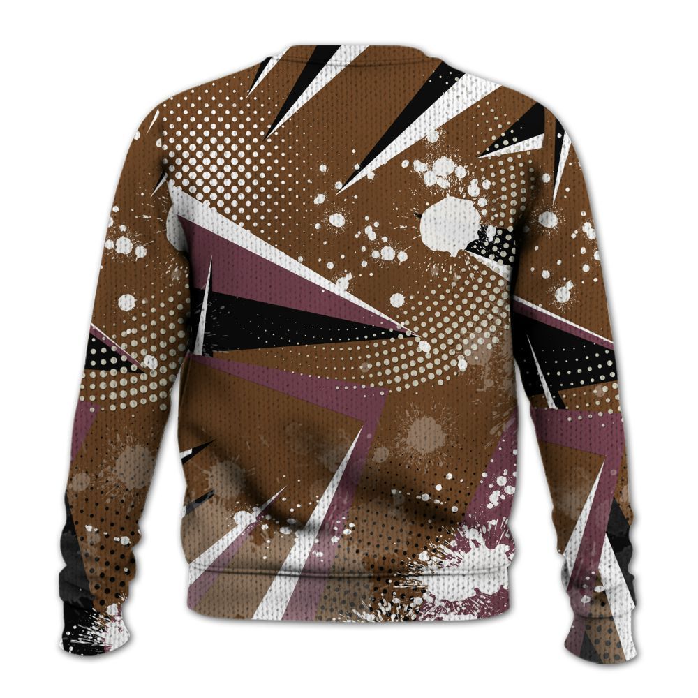 Knitted Sweater To Match Archaeo Brown 3s - Poly Trust No One Dripping