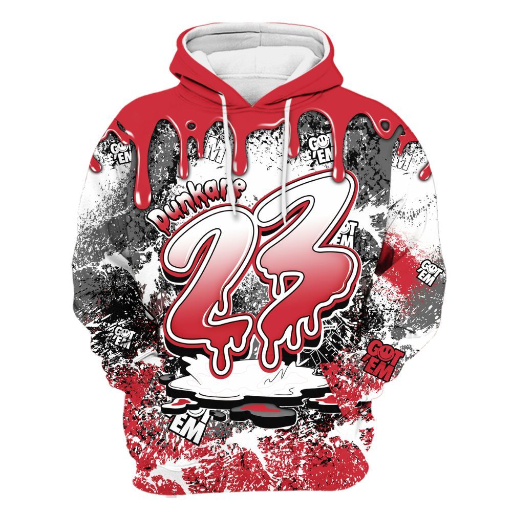 Hoodie To Match Bunny 2025 8s - Dripping 23 Drip All Over Print