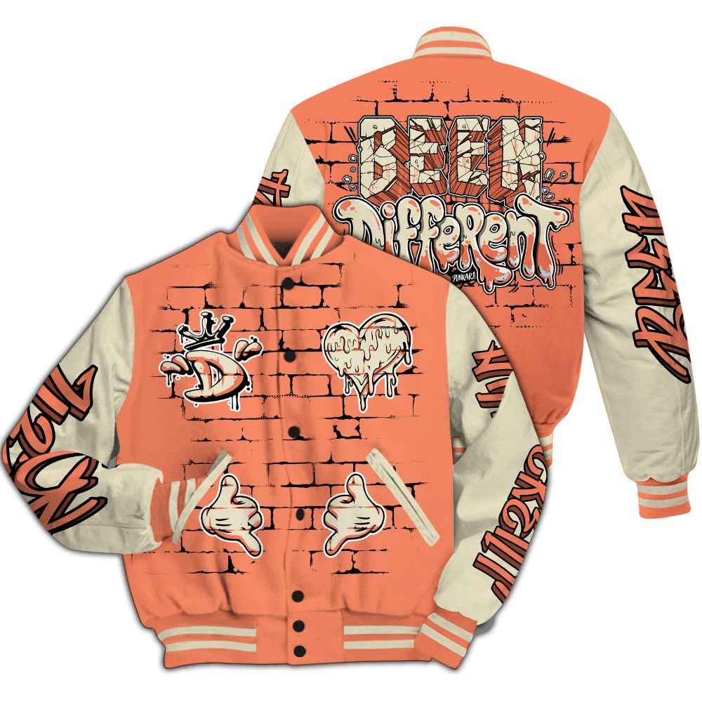 Varsity Jacket To Match DJ Khaled Crimson Bliss 5s - Been Different Grunge Graffiti All Over Print