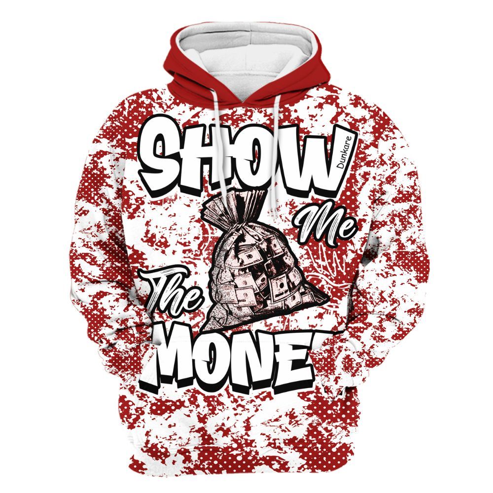 Hoodie To Match Red Taxi 12s - Show Me The Money Retro Red Taxi 12s Outfit All Over Print