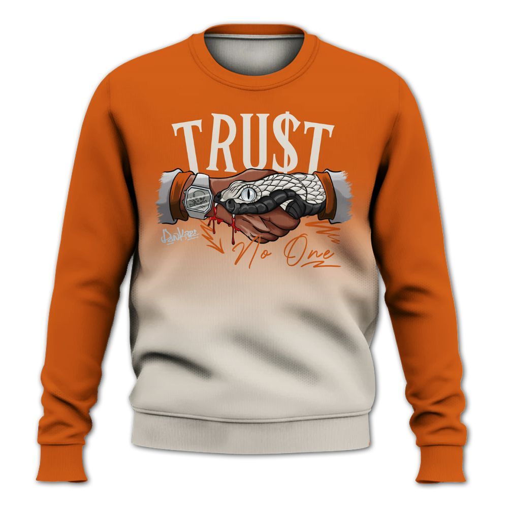 Sweatshirt To Match SE Craft 5s - Snake Trust No One Drip All Over Print