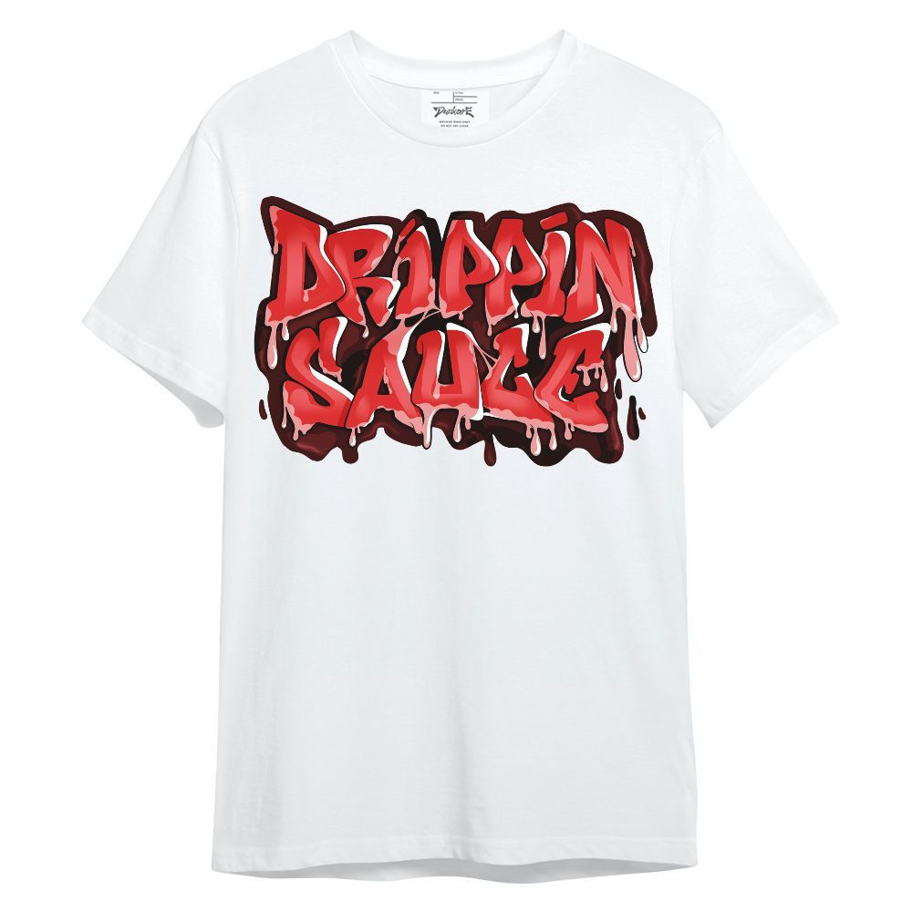 Shirt To Match Red Taxi 12s - Drippin Sauce Typography Red Taxi 12s Outfit Unisex Shirt