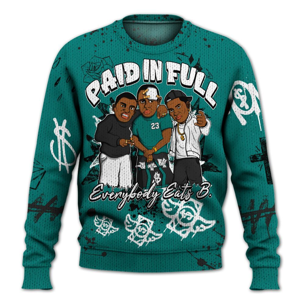 Sweater To Match Griffey Max 1 Freshwater - Everybody Paid In Full Crayon Graphic