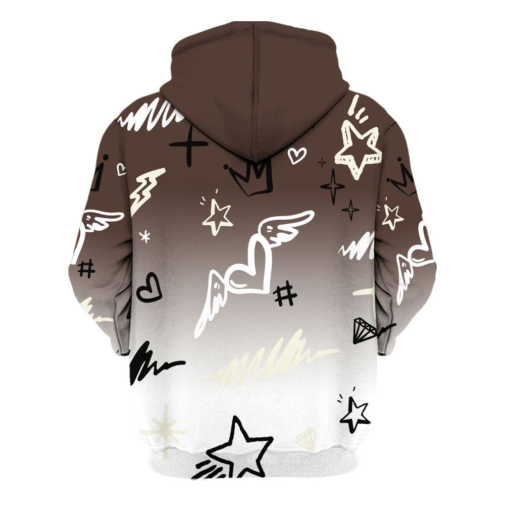 Hoodie To Match SoleFly Cafecito 12s - Rise Shine Hustle Grind All Over Print