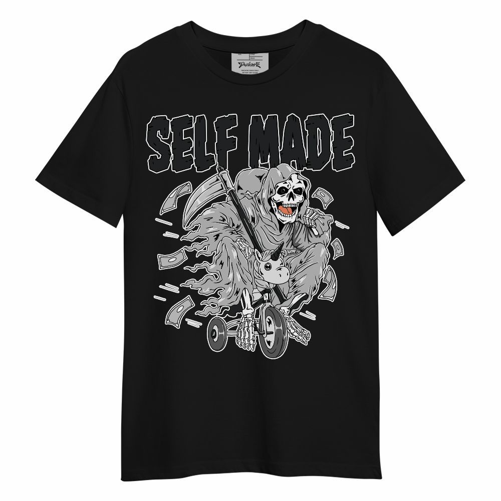 Shirt To Match Low 85 Metallic Black 1s - Self Make Skeleton Unisex Shirt