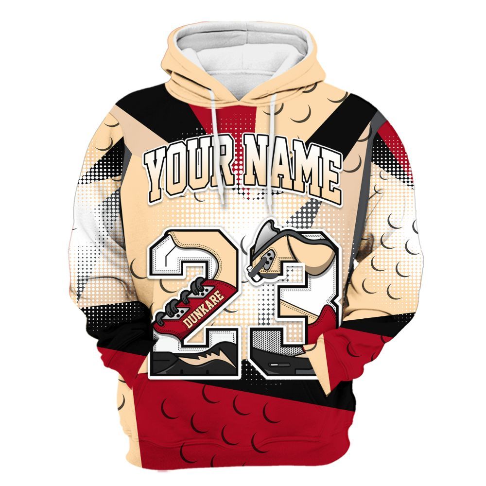 Hoodie To Match Retro Pizza GS 4s - Poly Custom Name Number 23 5s All Over Print