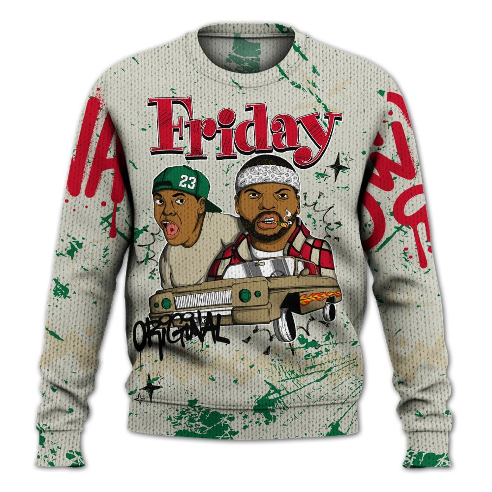 Knitted Sweater To Match El Grito 5s - Friday Sneaker Crayon