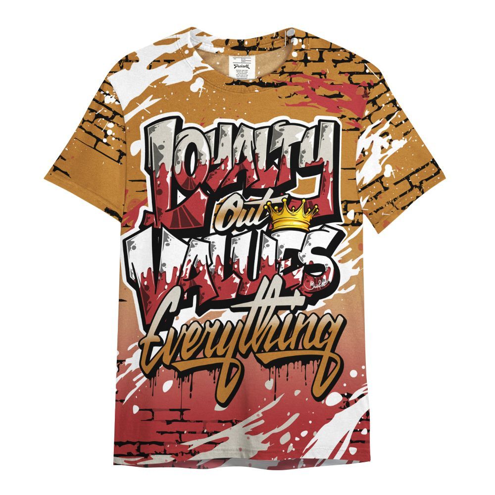 Shirt To Match Air Max Plus Sunset Swarovski - Values Of Loyalty Drip All Over Print