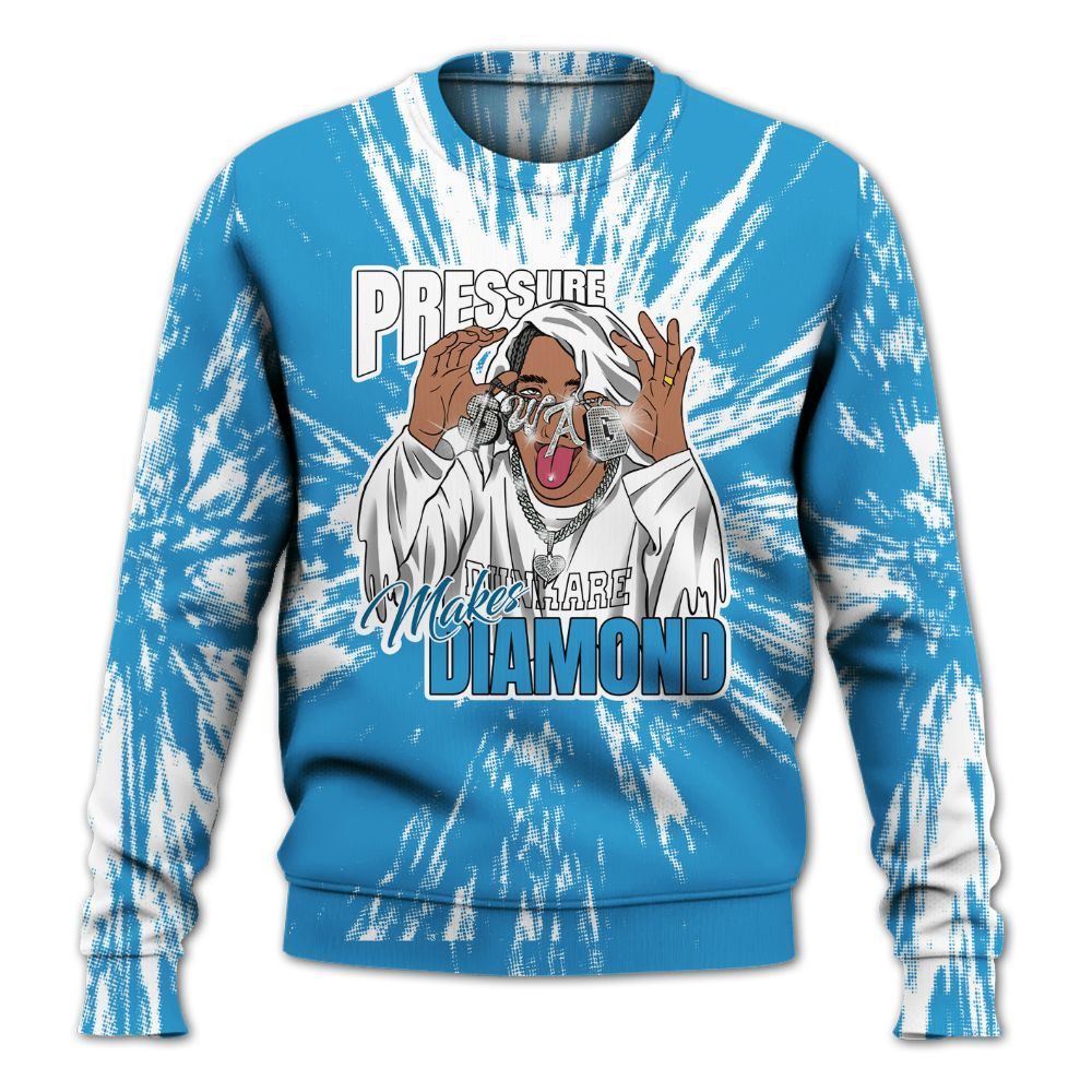 Sweatshirt To Match Powder Blue 9s - Pressures Makes Sweatshirt To Match Lux All Over Print