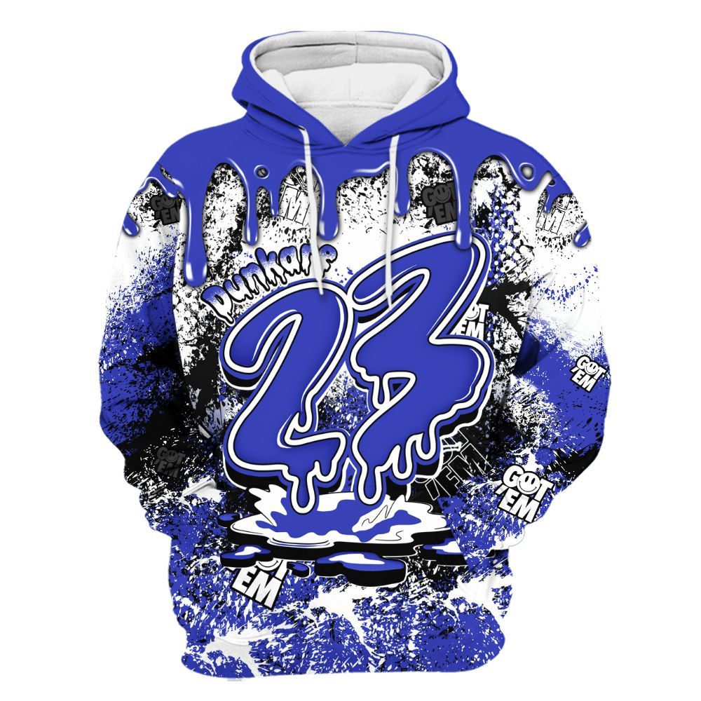 Hoodie To Match Retro Black Concord 12s - Dripping 23 Drip All Over Print