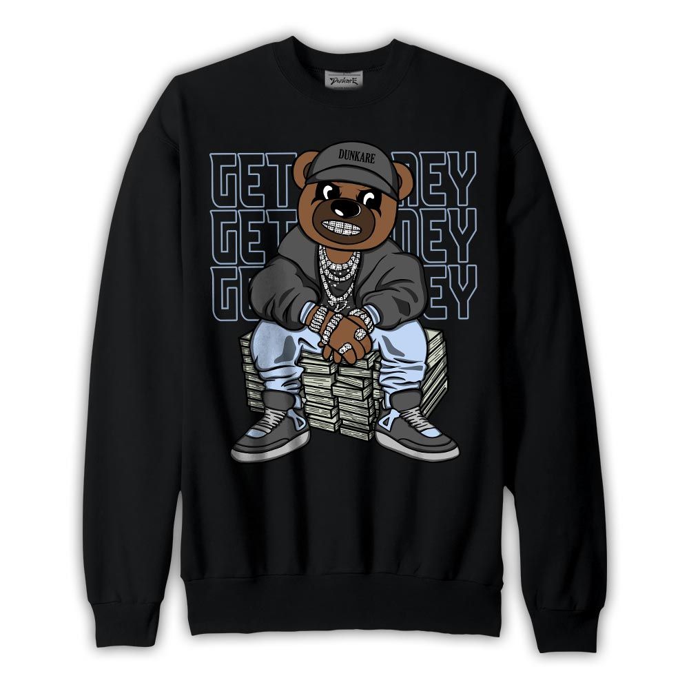 Sweatshirt To match Reverse Black White 6s Sweatshirt - Get Money Bear Graphic