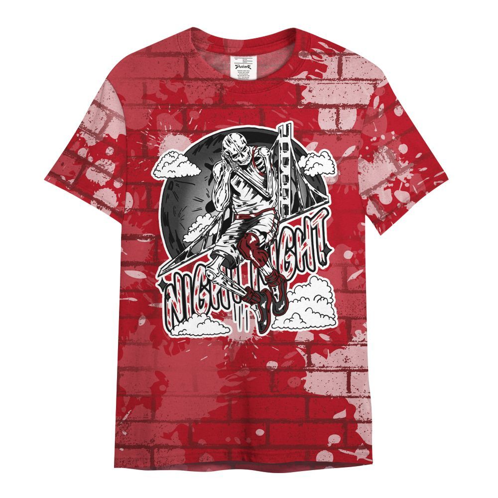 Shirt To Match Bred Velvet 11s - Seeya Skeleton Brick All Over Print