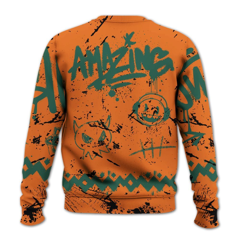 Sweatshirt To Match Dunk Low Ceramic - Friday Sneaker Crayon All Over Print