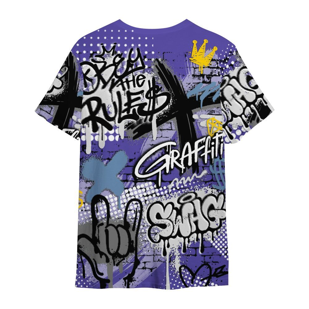 Shirt To Match Retro Concord 5s - True It Real Graffiti Streetwear All Over Print