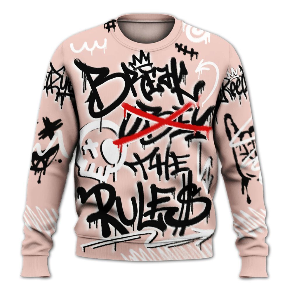 Sweatshirt To Match Low Legend Pink 11s - Break Rules Streetwear All Over Print