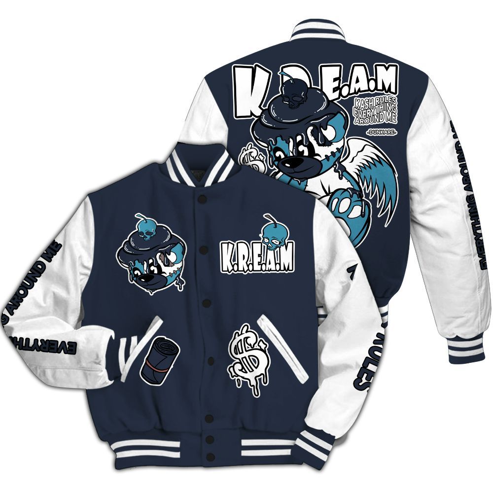 Varsity Jacket To Match Retro Obsidian 13s - Loot Bear All Over Print