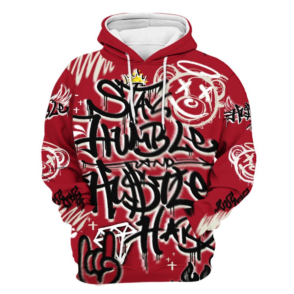 Hoodie To Match 2025 High OG Cinnabar 1s - Humble Drip Streetwear Graffity All Over Print