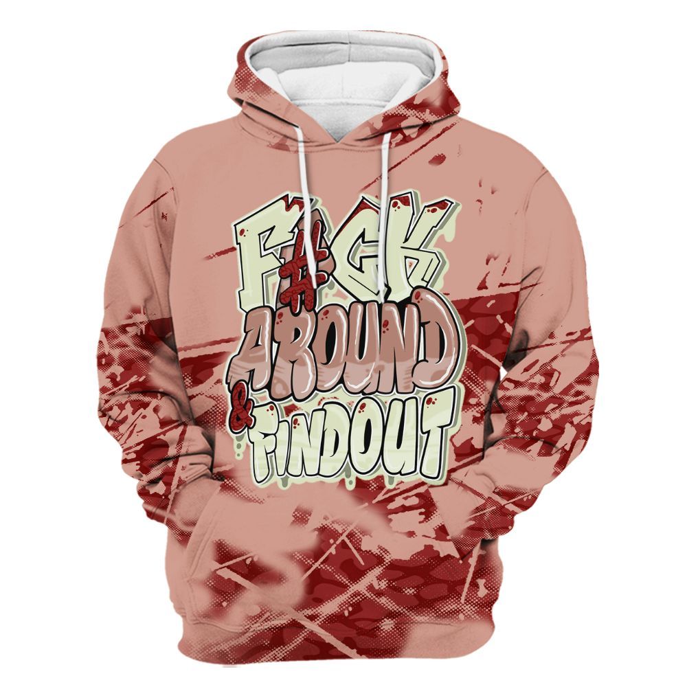 Hoodie To Match Valentines Day 3s - F Around Find Out Graphic All Over Print