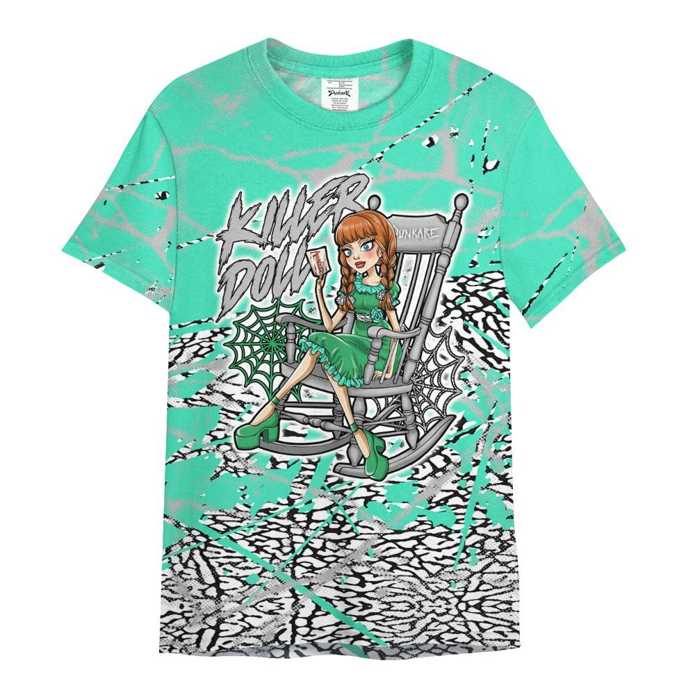 Shirt To Match Black Green Glow 3s - Killer Doll-A Halloween Profound All Over Print