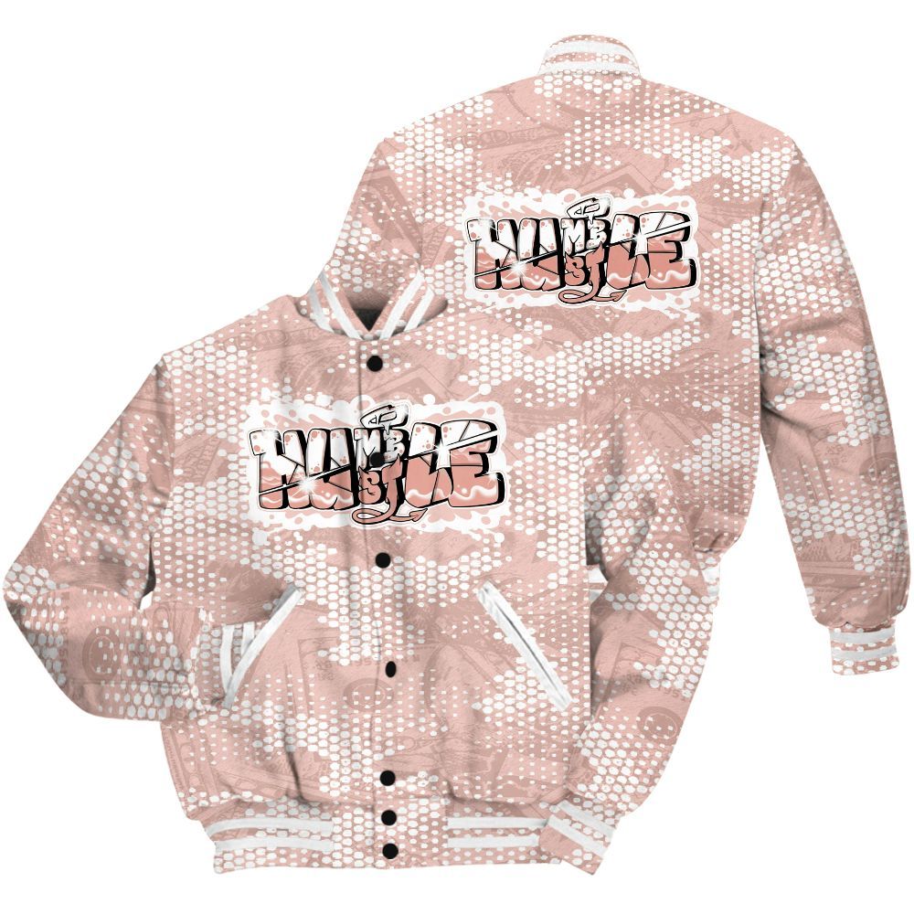 Varsity Jacket To Match Low Legend Pink 11s Shirt - Humbled Hustles Graphic Banknotes All Over Print