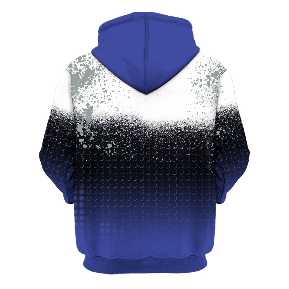 Hoodie To Match Shox TL Royal - Halftone Time Is Money All Over Print