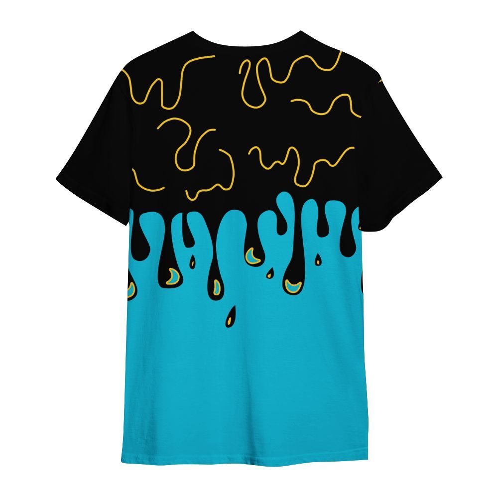 Shirt To Match Retro Aqua 5s - Snake Trust No One Drip All Over Print