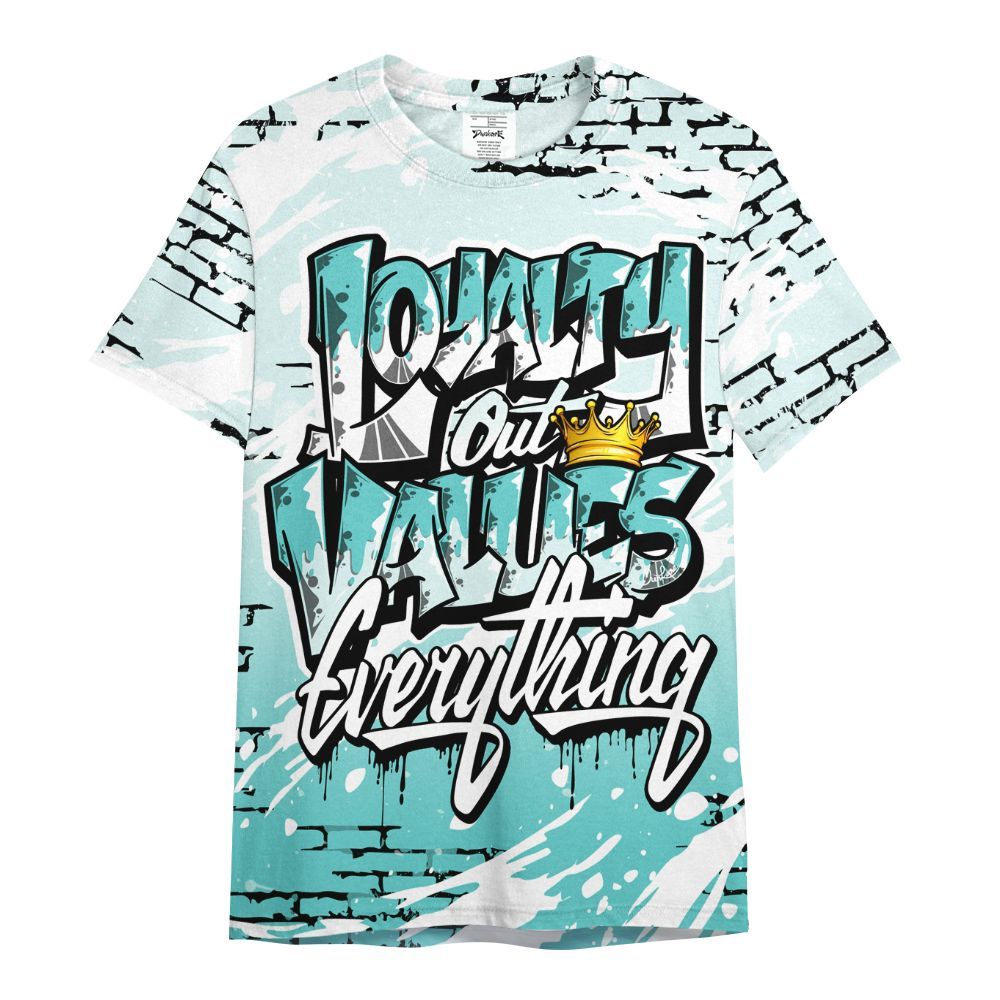 Shirt To Match KD 4 Easter Mint Candy - Values Of Loyalty All Over Print