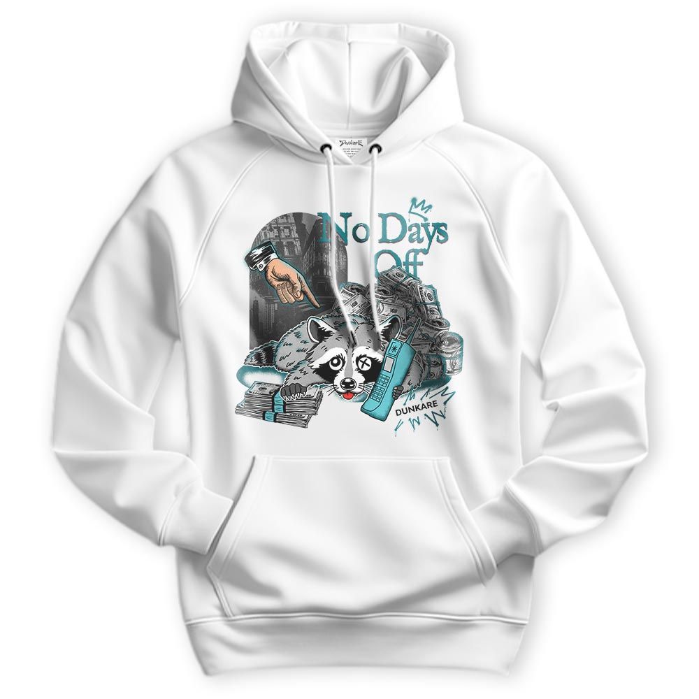 Sweatshirt To Match Oxidized Green 4s Hoodie - No Days Off Raccoon Hoodie Unisex