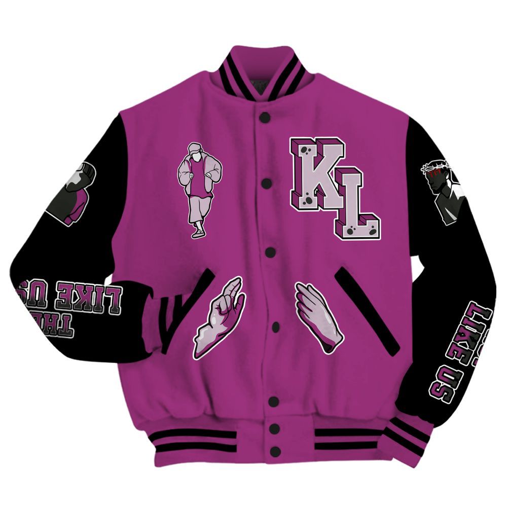 Varsity Jacket To Match Air Max Sunder Gore Tex Bold Berry - Dislike Us Graphic All Over Print