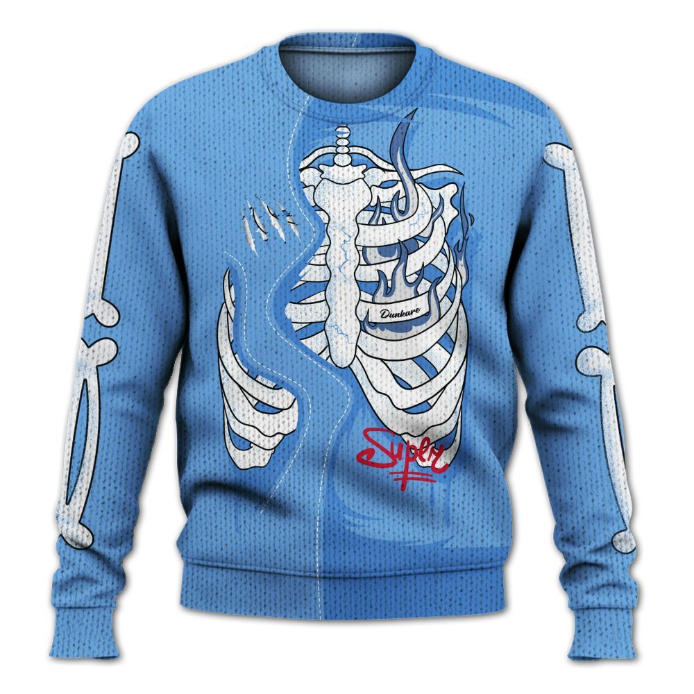 Knitted Sweater To Match University Blue 6s - It's The Kick For Me