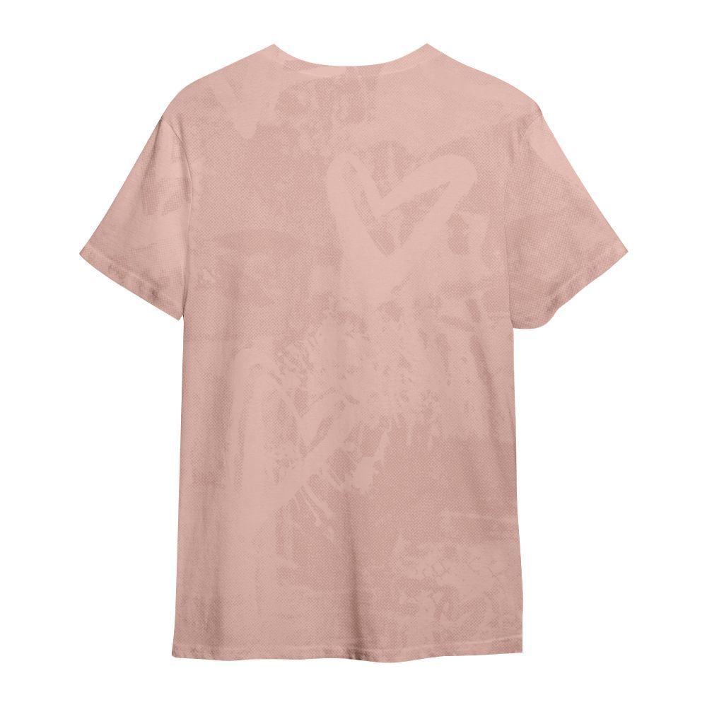 Shirt To Match Dunk Low Pink Velvet - Skull Love All Over Print