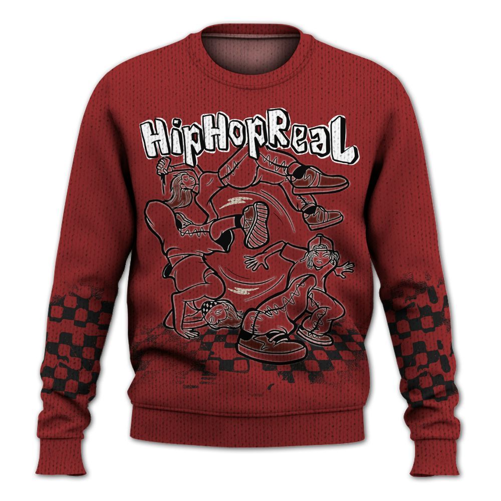 Knitted Sweater To Match High 85 Bred 1s - Feel Life Street Style