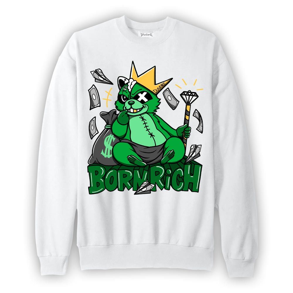 Sweatshirt To match Sweatshirt Born Rich Raccoon, Lucky Green 5s Sweatshirt To Match Sneaker 2404 DNY
