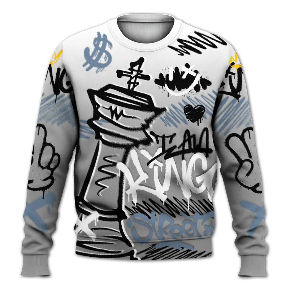 Sweatshirt To Match Black Chrome 6s - Street King Chess Streetwear All Over Print