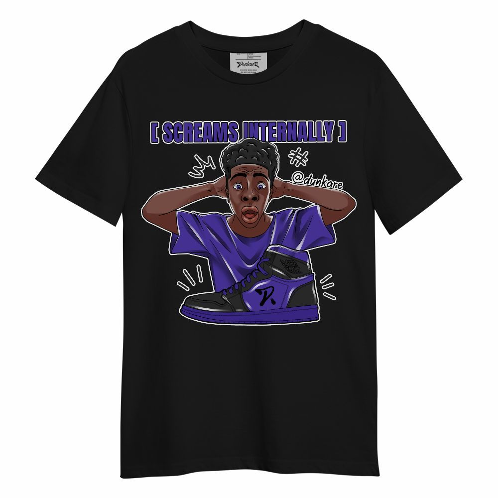 Shirt To Match Field Purple 12s - Scream Internally Unisex Shirt