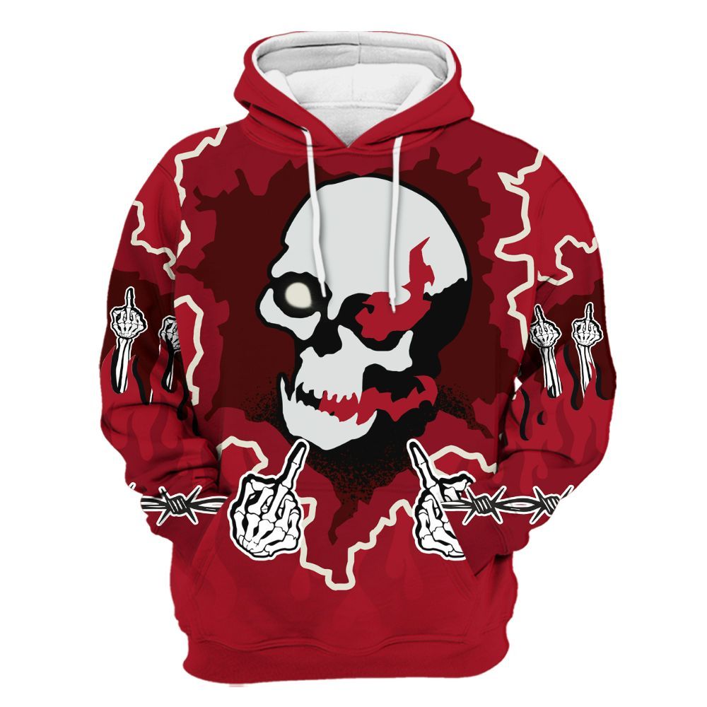 Hoodie To Match 2025 High OG Cinnabar 1s - F Around Find Out Graphic Trapped All Over Print