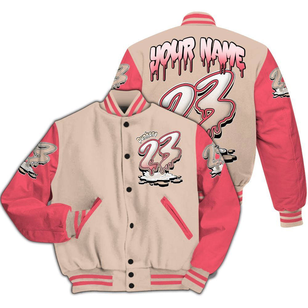 Varsity Jacket To Match Birds Of Paradise 4s - Custom Name 23 Drip All Over Print
