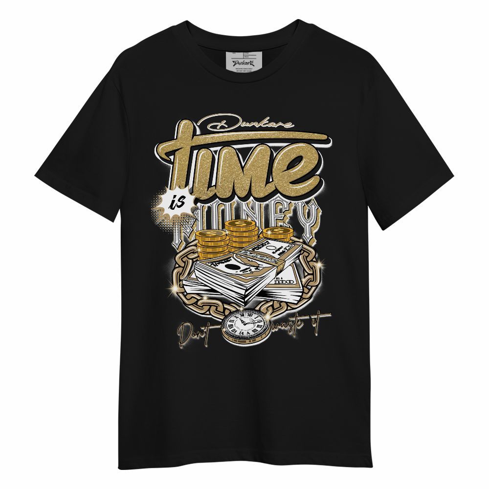 Shirt To Match High OG Black Metallic Gold 1s - Time Is Money AC Unisex Shirt