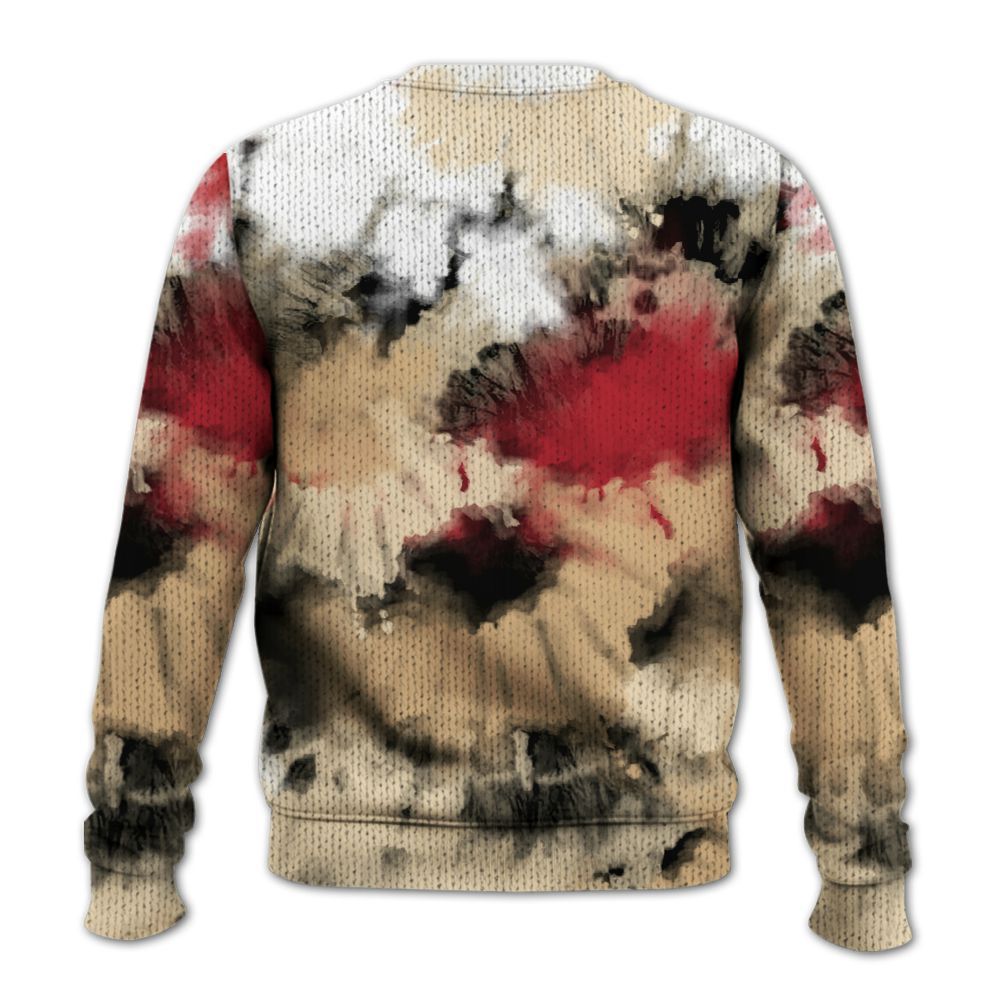 Knitted Sweater To Match Dunk Low Strawberry Waffle - Tie Dye FK Around Find Out