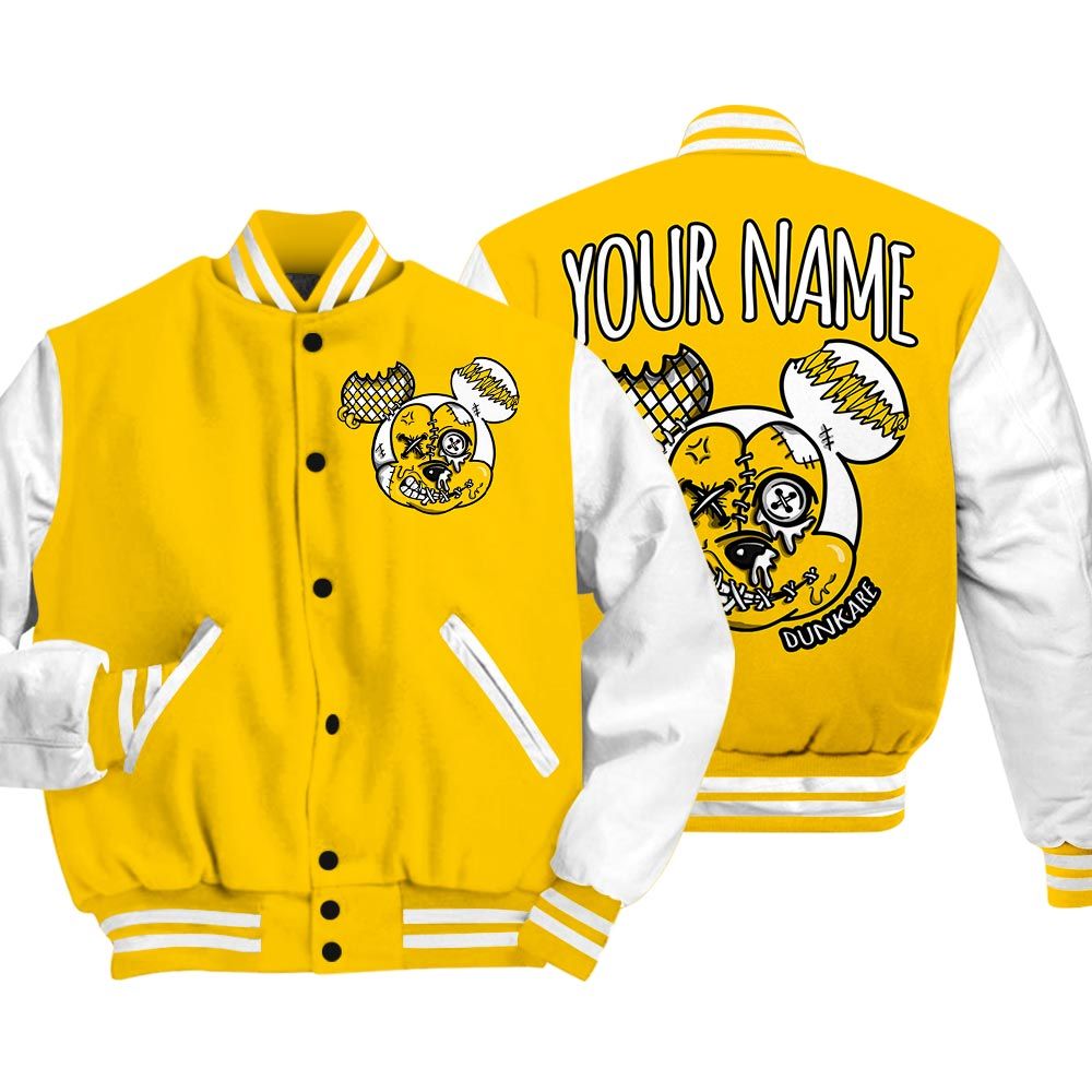 Varsity Jacket To Match Varsity Streetwear Custom Name Kream Drip, Vivid Sulfur 4s T-Shirt, Sneaker Vivid Sulfur 4s Baseball Varsity Jacket 1604 NCT