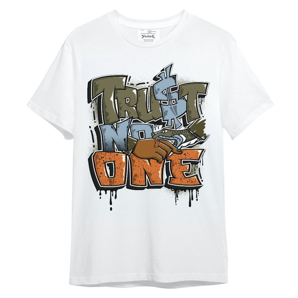 Shirt To Match Olive 5s - Trust No One Drip Unisex Shirt
