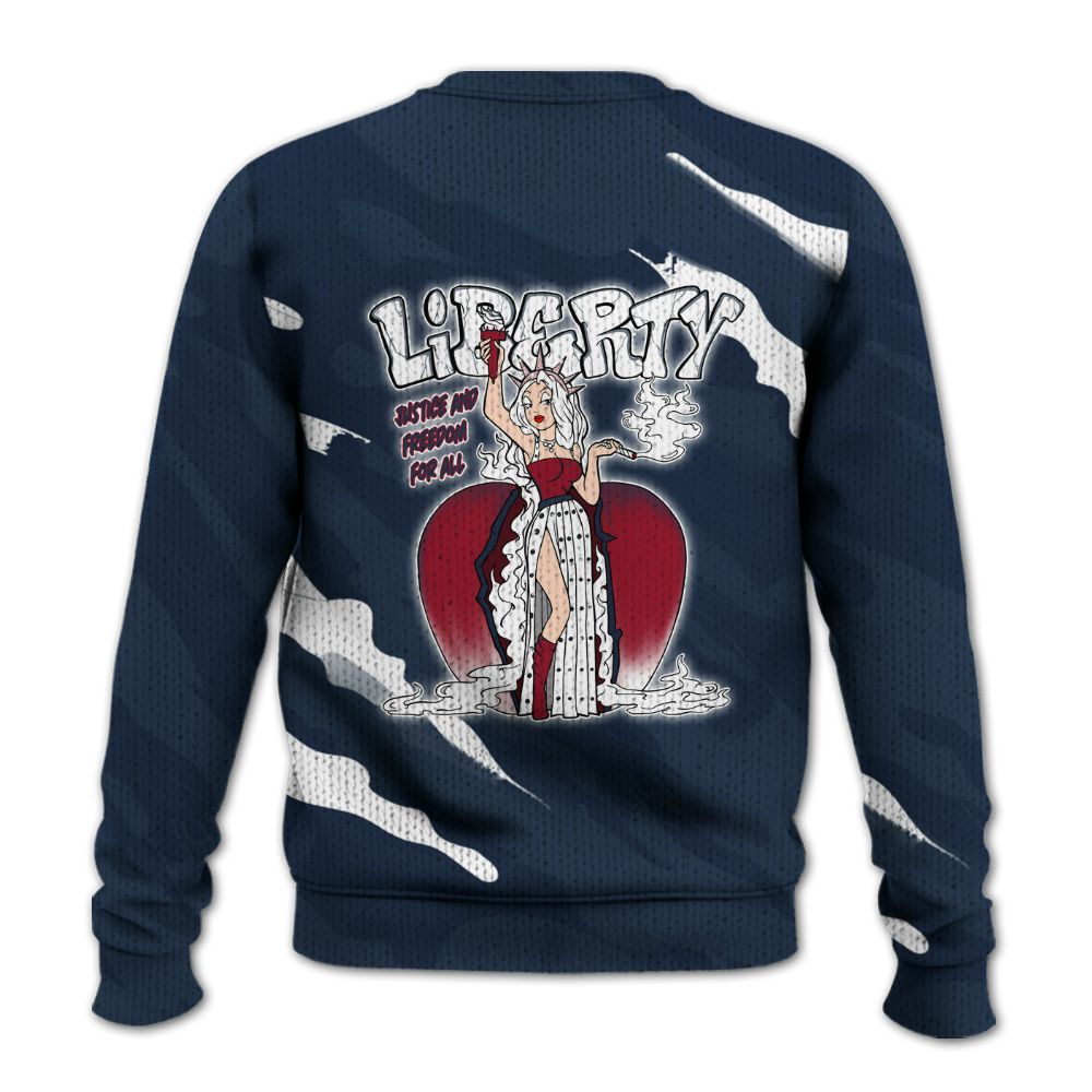 Knitted Sweater To Match Retro Olympic 6s - Midwest Cartoon Colored